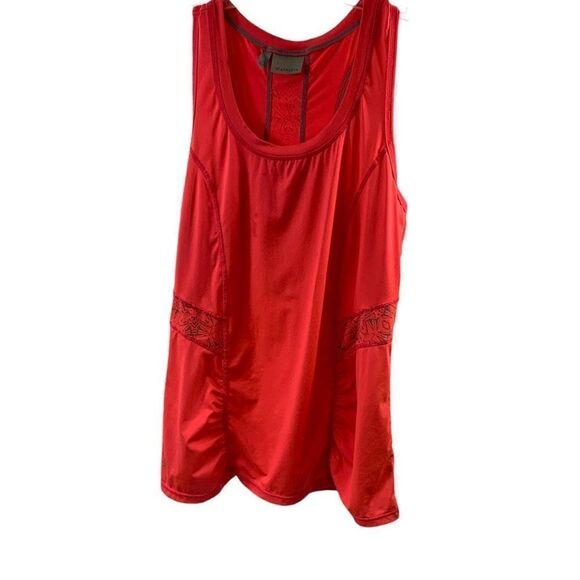 Athleta Orange Printed Sleeveless Top Size L - Picture 1 of 8